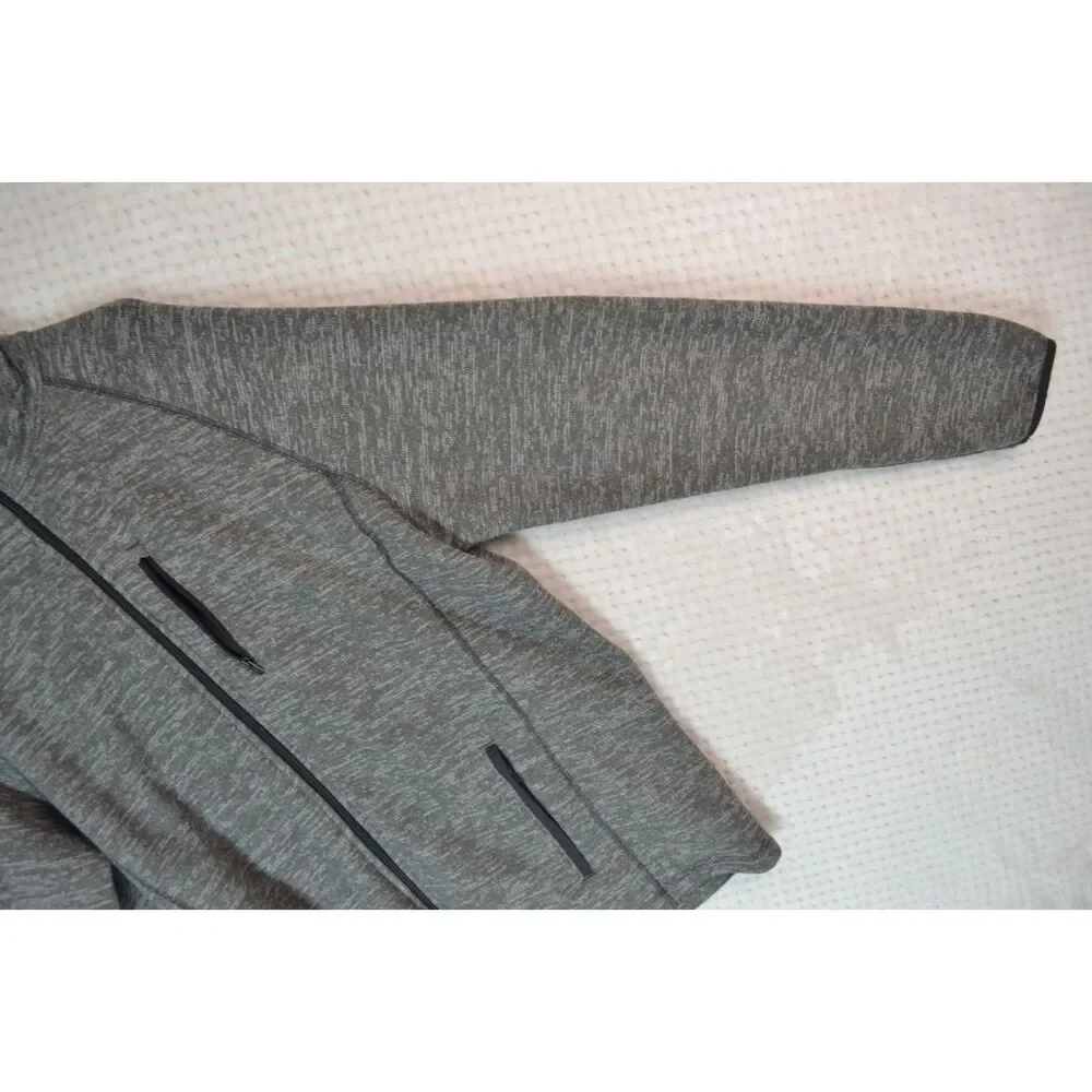 Swiss Tech Men's Large Gray Full Front Zip Fleece Jacket
